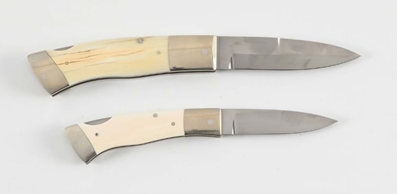 LOT OF 2: W.E. ANKROM FOLDING KNIVES.