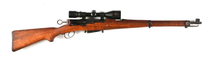 (C) SWISS K1911 STRAIGHT PULL CARBINE.