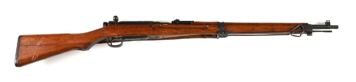 (C) TOYO KOGYO MANUFACTURED TYPE 99 7.7 ARISAKA BOLT ACTION RIFLE.