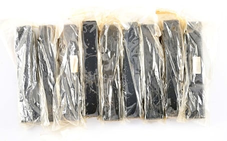 LOT OF 9: 30-ROUND THOMPSON MAGAZINES.