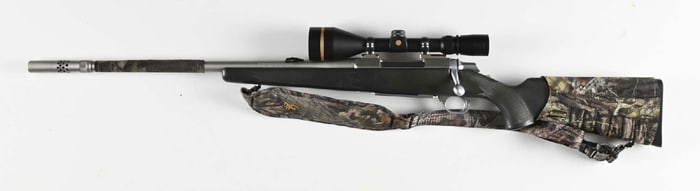(M) BROWNING A-BOLT LEFT HAND BOLT ACTION RIFLE WITH ACCESSORIES.