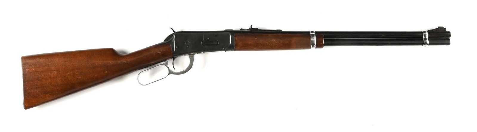 (C) PRE 64 WINCHESTER MODEL 94 LEVER ACTION CARBINE.: Manufactured circa 1952. Standard carbine. CONDITION: Good, lightly frosted bore with good rifling. Barrel bands and lever have been stripped and polished at some point. Barrel Length: 20" Caliber/Bor