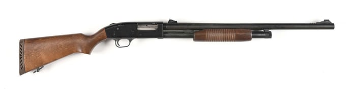 (M) MOSSBERG MODEL 500 AT SLIDE ACTION SLUG SHOTGUN.