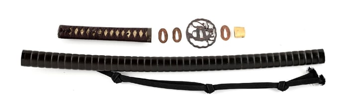 KATANA KOSHIRAE WITH AN INRO KIZAMI SAYA.