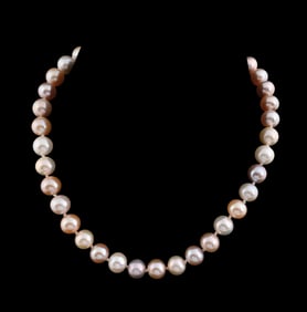 MULTI-COLOR PEARL STRAND NECKLACE