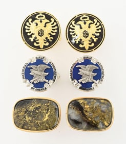 COLLECTION OF 3 CUFFLINKS SETS