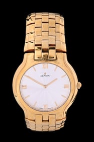 MOVADO GOLD-PLATED QUARTZ WRISTWATCH