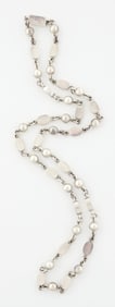 SILVER BALLS AND BEADS NECKLACE