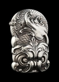 RARE STERLING SILVER SEA CREATURE MATCH SAFE