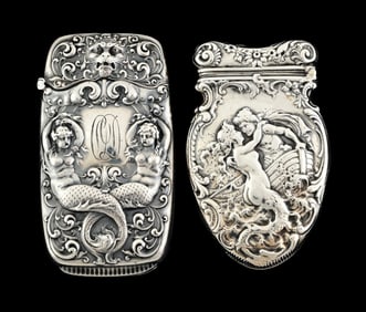 LOT OF 2: STERLING SILVER MATCH SAFES