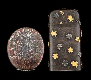 LOT OF 2: JAPANESE MATCH SAFES