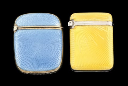 LOT OF 2: STERLING SILVER MATCH SAFES