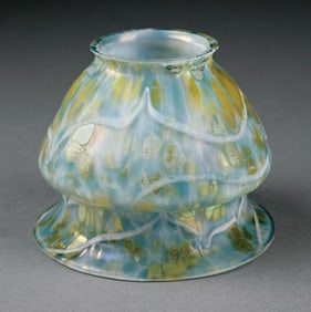 BLUE OPAL LOETZ GLASS SHADE