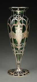 LOETZ-STYLE ALVIN SILVER OVERLAY VASE
