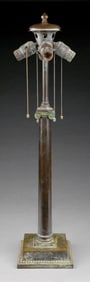 RARE MONUMENTAL DUFFNER & KIMBERLY BRONZE LAMP BASE
