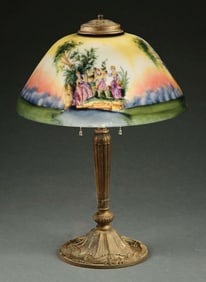 PITTSBURGH REVERSE PAINTED TABLE LAMP