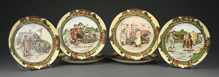 ROYAL DOULTON MOTORING SERIES SET OF 6 PLATES