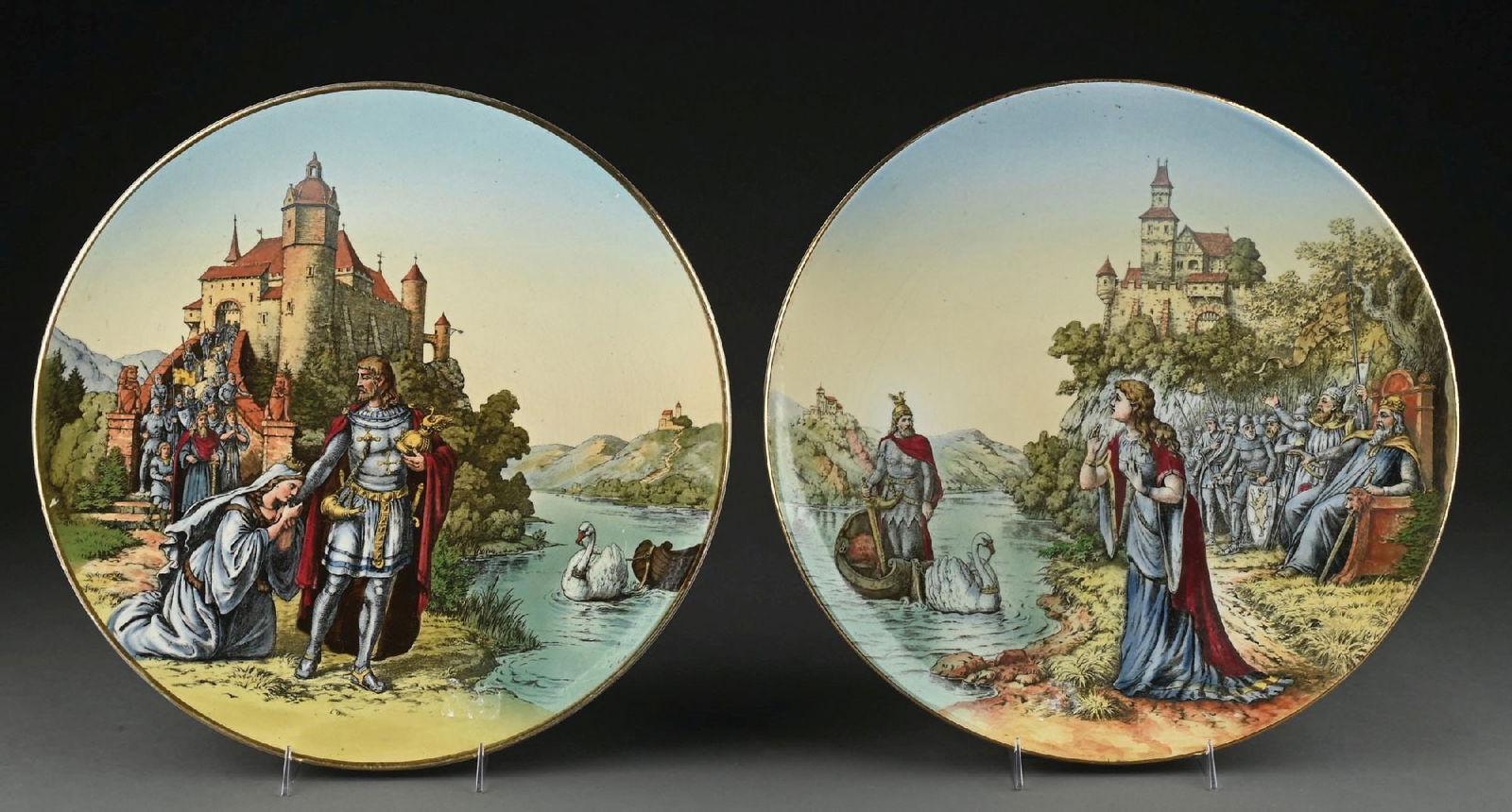 LOT OF 2: VILLEROY & BOCH CHARGER PLAQUES (1 of 4)