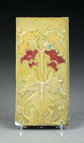 WELLER FLORAL PLAQUE 1907