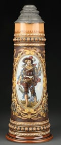 METTLACH CAVALIER STEIN NO. 1498