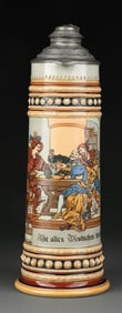 METTLACH VELLROY & BACH "OLD GERMAN DRINKERS" NO. 1578