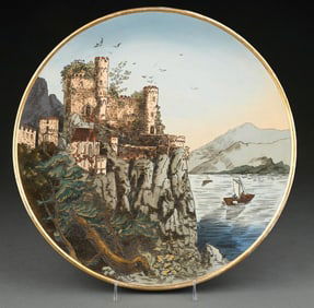METTLACH CHARGER PLAQUE NO. 2195