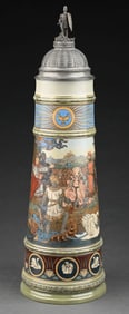 METTLACH CERAMIC STEIN NO. 2455