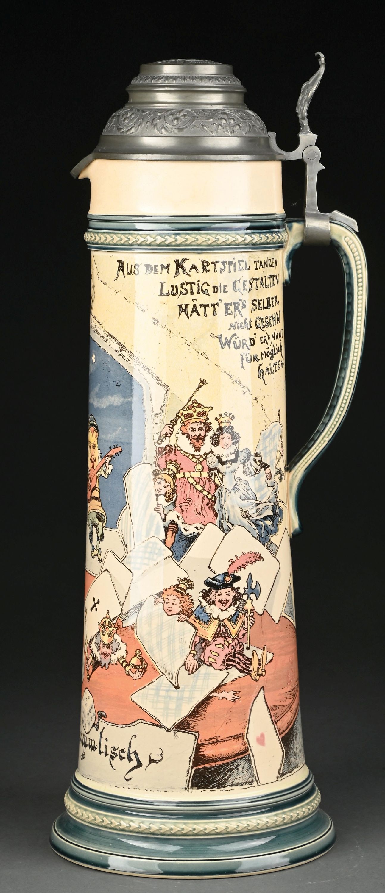 METTLACH COMICAL WALKING STEINS SCENE 2488/1053 (1 of 7)