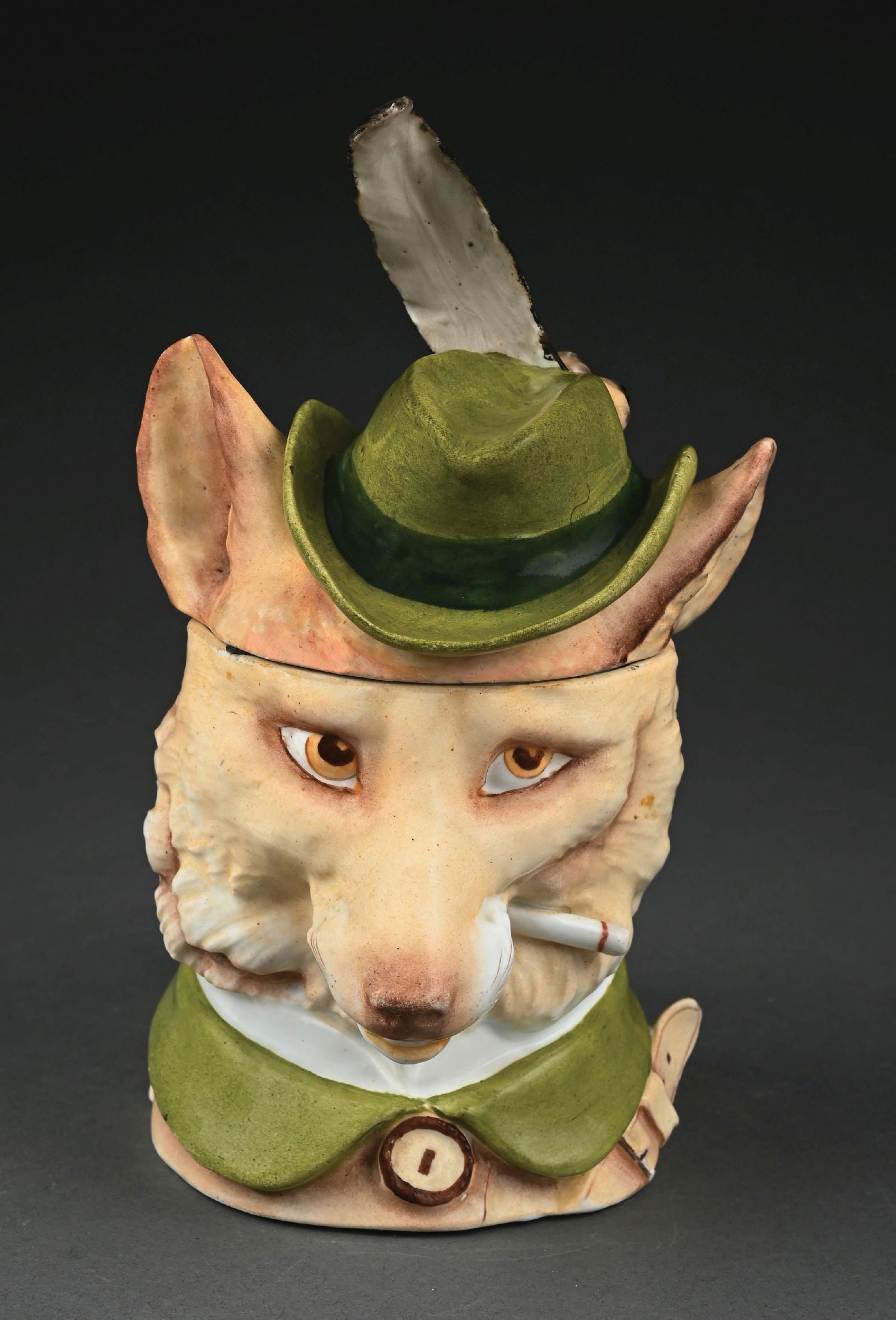 GENTLEMAN FOX .5L SCHIERHOLZ BEER STEIN (1 of 7)