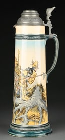 METTLACH CERAMIC STEIN NUMBERED 2488/1106 PUG