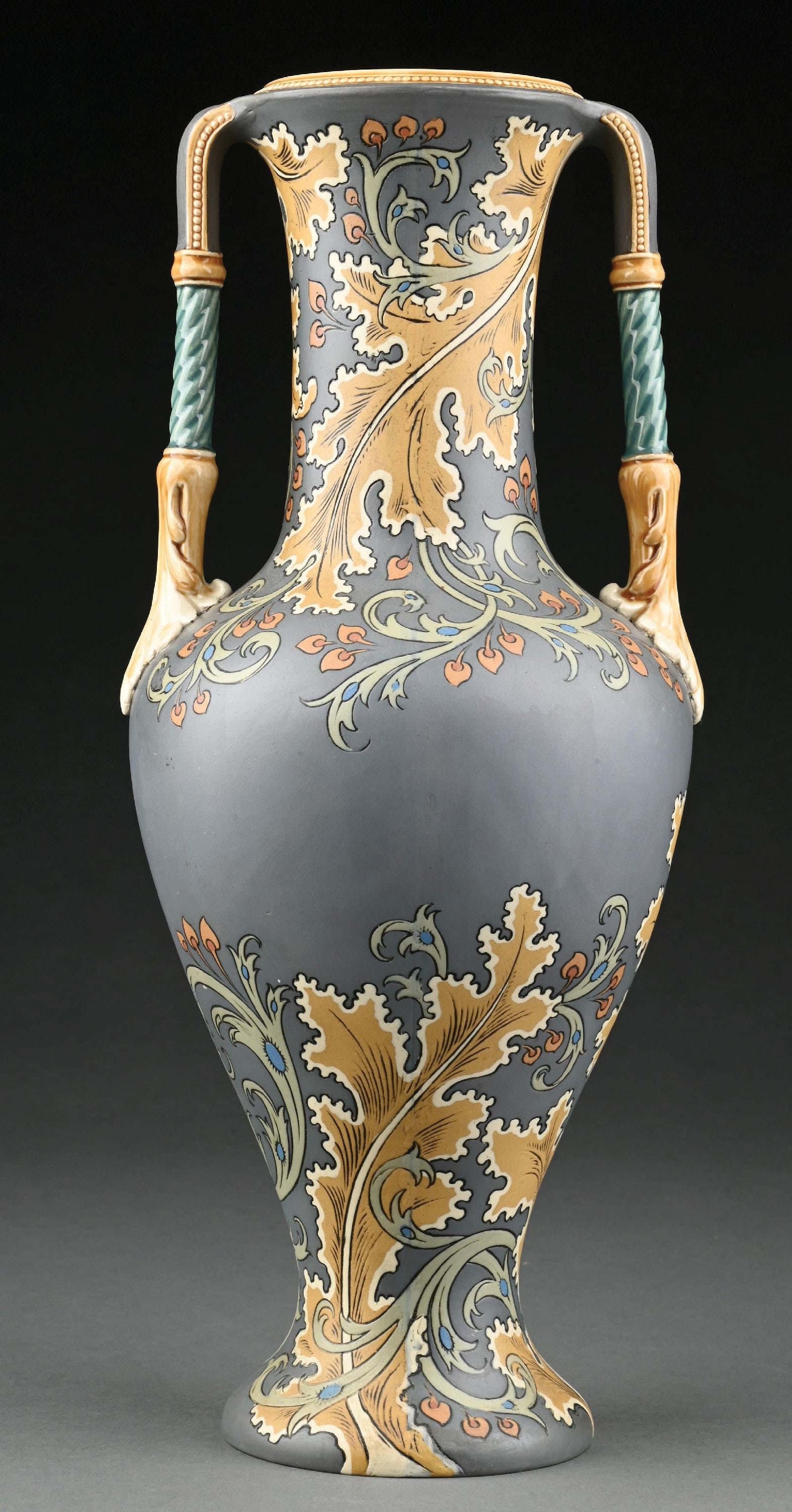 METTLACH VASE NUMBERED 2414 (1 of 6)