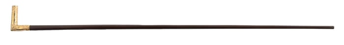 GOLD HANDLE INSCRIBED H.M. BALL ANTIQUE CANE