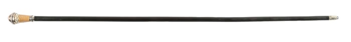 ANTIQUE ROSE QUARTZ TOP WALKING CANE