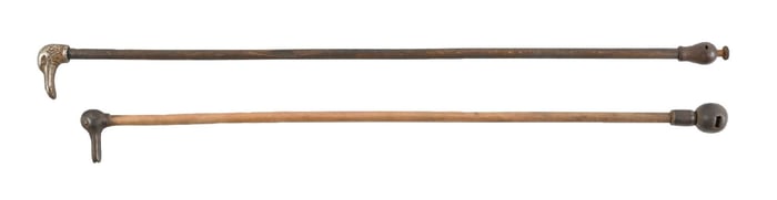 LOT OF 2: ANTIQUE BIRD-HEAD CANES