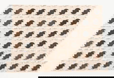 LARGE LOT OF LARGE CENTS: Condition: (Good - Excellent +). Dimensions: