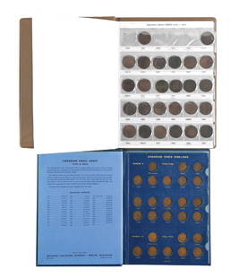 LOT OF 2: BOOKS WITH CANADIAN SMALL CENTS: Condition: (Excellent) Dimensions: Larger book: 8 - 1/4" x 10 - 1/8".