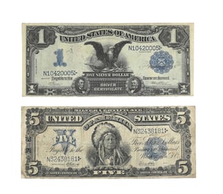 LOT OF 2: 1899 NOTES