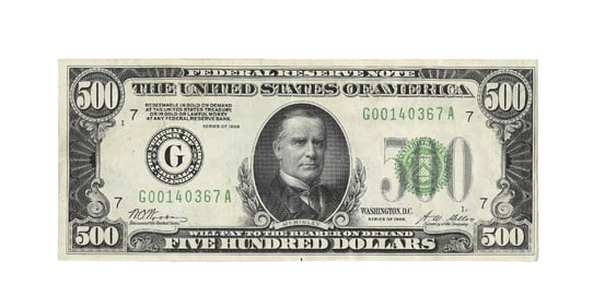 1928 $500 BILL
