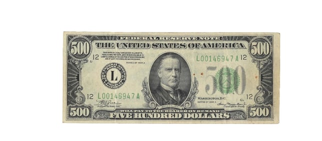 1934 $500 NOTE