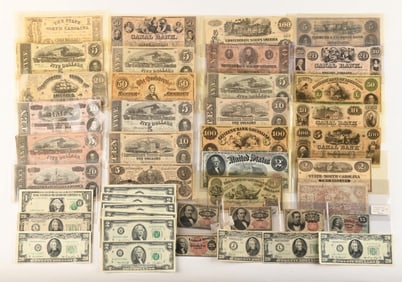LARGE LOT OF ASSORTED CURRENCY