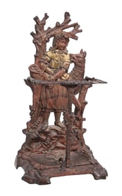 LITTLE RED RIDING HOOD CAST IRON UMBRELLA STAND