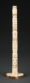 HAND CARVED NORTHWEST COAST TOTEM POLE