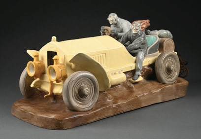 CERAMIC RACER LIGHT-UP STATUE