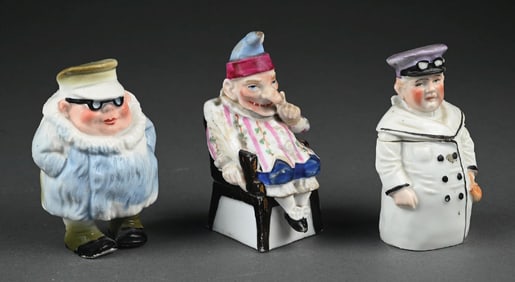 LOT OF 3: PORCELAIN FIGURES