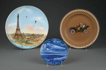 LOT OF 3: DECORATED COMMEMORATIVE PLATES