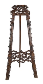 EARLY BLACK FOREST CARVED EASEL
