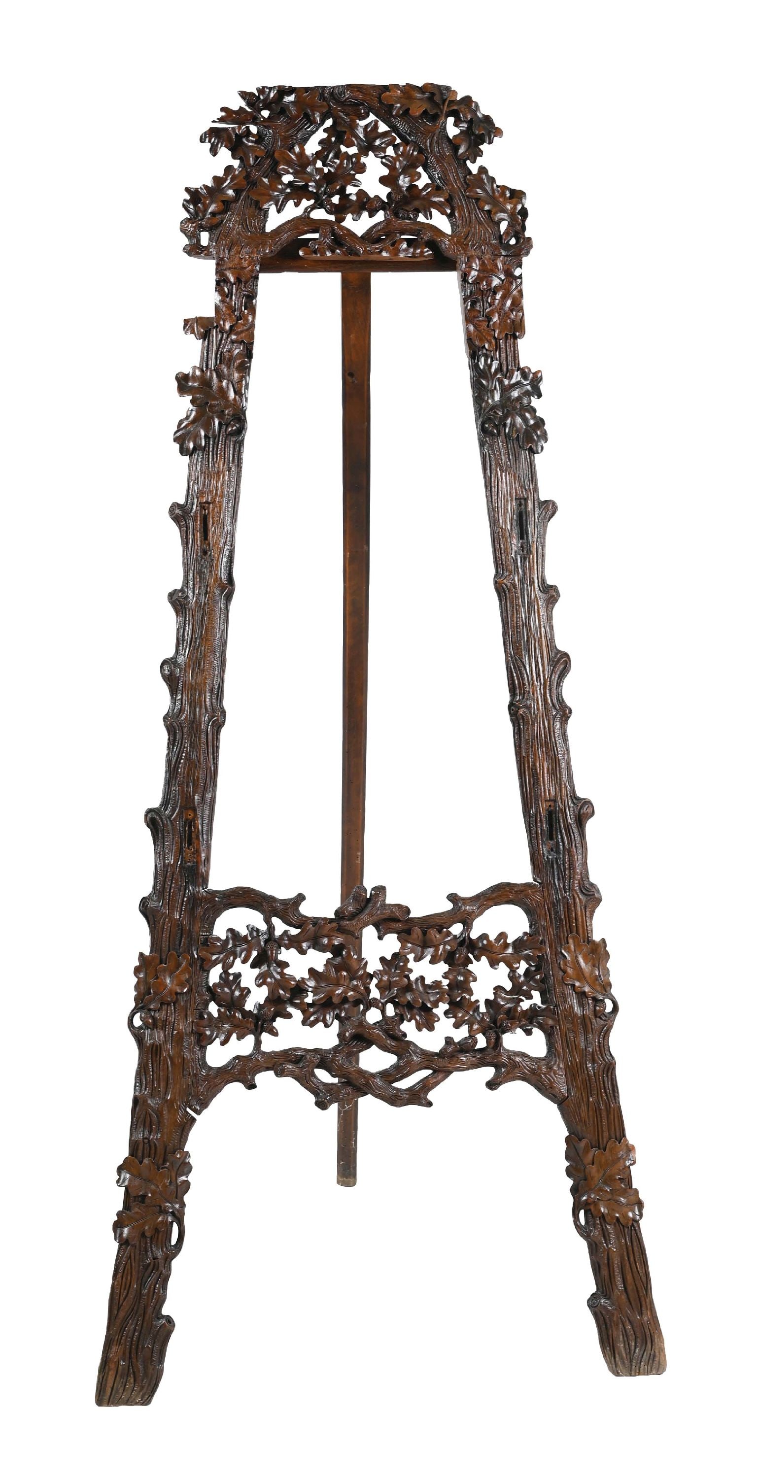 EARLY BLACK FOREST CARVED EASEL (1 of 4)