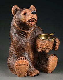 BLACK FOREST BEAR ASHTRAY