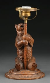 BLACK FOREST BEAR EARLY DESK LAMP