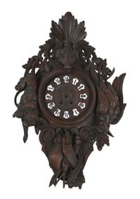 BLACK FOREST WOODLAND ANIMALS CLOCK